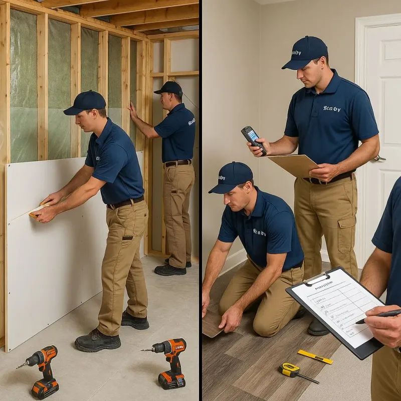 Repairs and Reconstruction process in North Amityville, NY