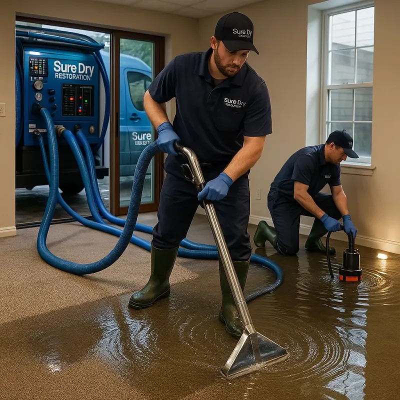 Water Extraction and Removal process in North Amityville, NY